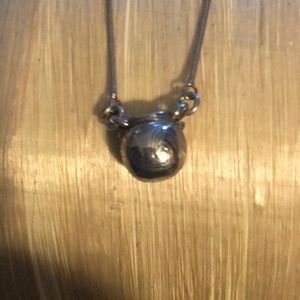 Recycled Sterling Silver “pot of gold” necklace.